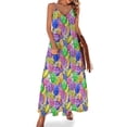 thumbnail image 1 of Vestido sin mangas con estampado de huevos de Pascua polacos, vestido holgado para mujer, elegante y bonito, vestido para mujer, 1 of 7