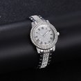 thumbnail image 4 of Mirar Irfora XR72208 Lujoso Bling Reloj de pulsera para mujer decorado con cristales completos Reloj clásico retro con números romanos Pulsera de cuarzo analógica Elegante reloj de vestir con correa d Irfora Mirar, 4 of 5
