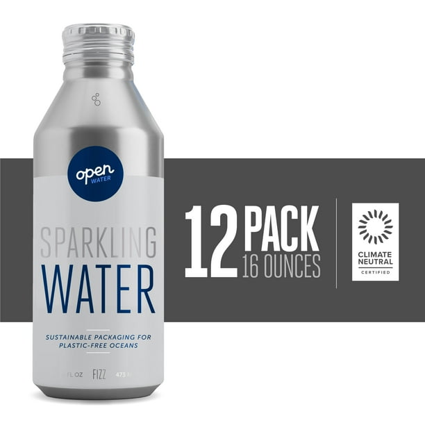 Open Water Sparkling Bottled Water with Electrolytes in 16oz