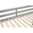 thumbnail image 6 of MODERNLUXE Twin Size Wood Loft Bed, Low Profile Bed with Ladder, Gray, 6 of 14