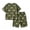 a-Army Green328110, variant on VNKIDY Boys Kids Summer Two Piece Outfit With Round Neck Short Sleeve Motorcycle Print T Shirt Elastic Waist Shorts For Casual Play Leisure Set