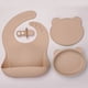 thumbnail image 4 of Make Mealtime Easier with this Baby Silicone Bib Spoon Suction Bowl Set!, 4 of 5