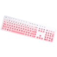 thumbnail image 3 of Keyboard Protector for KB216 Wired Keyboard Compatible Ultra Thin Waterproof Pink Silicone Cover Fits US Layout, 3 of 5
