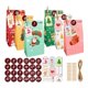thumbnail image 1 of Conjunto de 24 Bolsas de Regalo Numeradas para Calendario de Adviento de Navidad para Niños - Bolsa de Almacenamiento de Dulces para Accesorios de Calendario de Navidad, 1 of 4
