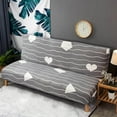 thumbnail image 3 of Housse de Sofa Extensible Ajustée en Polyester Spandex Lavable Sans Accoudoirs Housse de Sofa en Polyester g, 3 of 8