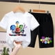thumbnail image 4 of Camiseta de dibujos animados de Disney para niños, traje de camiseta de manga corta, pantalones cortos, ropa deportiva para niños, ropa para exteriores, Verano, 4 of 5