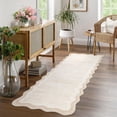 thumbnail image 1 of Garvee 2'x6' Runner Rugs Washable Rugs, Modern Abstract Irregular Carpet Foldable Rug, Non-Slip Low Pile Indoor Rugs for Hallway, Laundry Room Rug, Farmhouse Kitchen Mat, Beige, 1 of 8