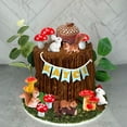 thumbnail image 4 of WuPing 21 Pcs Mushroom Woodland Cake Toppers Mushroom Cake Decoration Woodland Animals Cake Toppers, 4 of 9