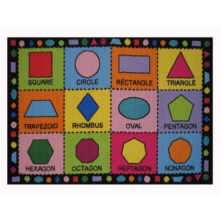 Fun Rugs Shapes Kids Rug Multi Color Fun Rugs Shapes Kids Rug Multi Color