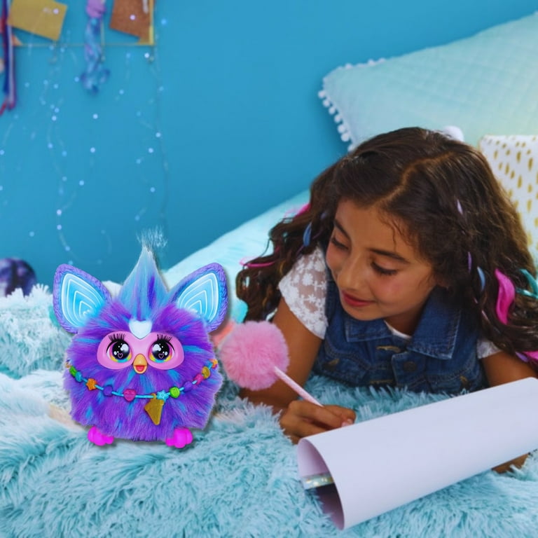 (100) PACKS Furby Purple Interactive Plush Toys with 15 Fashion Accessories  Voice Activated Animatronic Dancing Soft Toy for Kid Toddlers Christmas