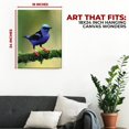 thumbnail image 3 of Purple Honeycreeper Canvas Wall Art by Mavis Print- 18X24 inches Bird Wall Decor | HD Printed & Wooden framed wall art | Modern Wall Decor for Gift | Made in USA, 3 of 5