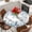 Blue, variant on Brown Eucalyptus Leaves Round Tablecloth, Fitted Table Cover with Elastic for 36"-44" Round Tables, Spring Summer Botanical Table Cloth Outdoor Indoor Dinning Party Waterproof Tablecloths