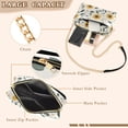 thumbnail image 3 of FORMRS Women Crossbody Purse with Chain Strap Vegan Leather Shoulder Handbag, Sunflower Pattern, 3 of 7