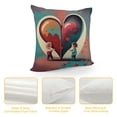 thumbnail image 4 of Shangniulu Valentines Pillow Covers 18x18 inch Red Love Heart Throw Pillows Coves,Valentine's Day Decorations Cushion Covers for Home Farmhouse Decor for Sofa Couch, 4 of 5