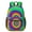 Purple and Yellow Tie Dye Pattern, variant on Blue and Black Tie Dye Pattern 17" Waterproof Oxford School Backpacks for Teens, S-Shape Padded Straps, for School, Travel, Hiking, Camping