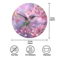 thumbnail image 3 of 15.4" Round Placemat Set of 4 Polyester Fabric Place Mats Non-Slip Dining Kitchen Table Mats for Kitchen Party Decor Beautiful Pink Hummingbird, 3 of 5