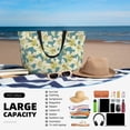 thumbnail image 5 of Xecao Lilies Flowers for versatile beach bag for women includes zipper pockets and waterproof material, ideal for vacations and adventures., 5 of 7