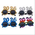 thumbnail image 4 of Party Supplies,2026 New Year Number Glasses Funny Round Frame Sunglasses For Holiday Celebrations, 4 of 5