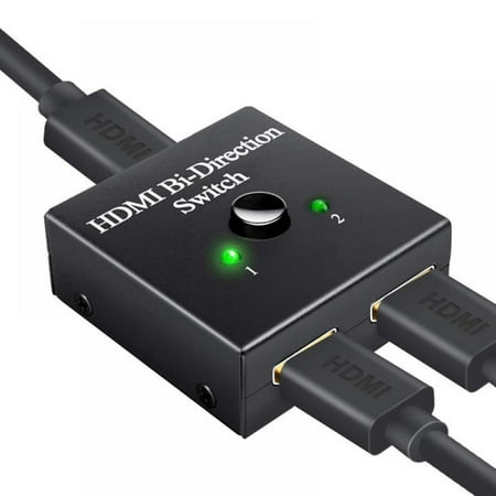 HDMI Switch 4K HDMI Splitter-Tekholy Aluminum Bi-Directional HDMI Switcher Splitter 2 Input 1 Output, 2 x 1/1 x 2, Support 4K 3D 1080P for Xbox PS4 Roku HDTV Fire Stick Blu Ray