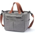 thumbnail image 1 of Panier Repas, Sac à Lunch Isolé, Mini Sac à Repas Isotherme et Étanche, Sac Isotherme à Repas portátil, Bolsa de almuerzo Pour Pique-nique/école/Bureau (Gris), 1 of 5