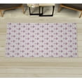 thumbnail image 1 of Fleur De Lis Decorative Rug, Repeated Abstract Floral Old Antique Royal Forms in Checkered Effect, Quality Carpet for Bedroom Dorm and Living Room, 6 Sizes, Plum Blush, by Ambesonne, 1 of 1
