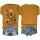 thumbnail image 3 of Blusas de Verano de las Mujeres Flor Impresa Cuello Redondo Manga Corta Superior, Verano Superior de las Mujeres, 3 of 4