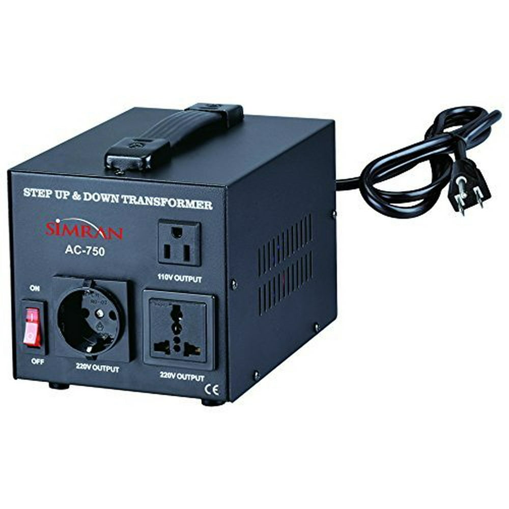 Simran Voltage Transformer,750W, Step Up & Down, Power Converter, Black