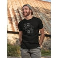 thumbnail image 2 of White Outline King Of Pizza Tee Men's -Image by Shutterstock, 2 of 4