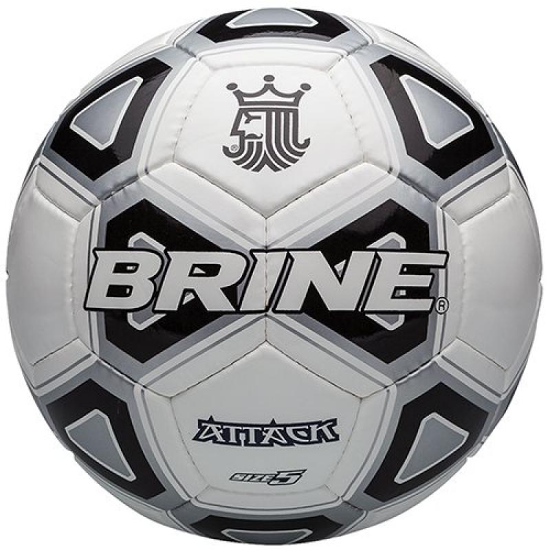 Brine Attack Soccer Ball, Black, Size 5