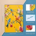 thumbnail image 2 of Spiral Notebook,Double-Wire Spiral College Lined Journal Notebook for Study and Notes,100 Pages,5.71x 8.26 in - Colorful Birds on Branches with Pink Peonies, 2 of 7