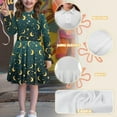 thumbnail image 6 of DISNIMO Galaxy Dresses for Girls Star Moon Dress Girl Long Sleeve Skater Dress Kids Medium Length Dresses for Girls Long Sleeve Collar Dress for Kid Girls Twirly Dresses Size 13-14 Youth Midi Dress, 6 of 7