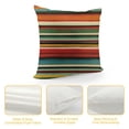 thumbnail image 4 of Chilfamy Mexican Pillow Covers Colorful Rainbow Serape Pillowcases Mexican Decorations for Home Ethnic Cushion Covers White, 4 of 5