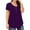 Purple, variant on Baqcunre Solid Color Plus-Size V-Neck Short-Sleeved Casual Loose T-Shirt Women Clothing Womens Tops T Shirts for Women,Womens Fashion Shirts for Women Black L