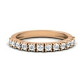thumbnail image 2 of Dazzlingrock Collection 0.40 Carat (ctw) 14K Round Diamond Anniversary Wedding Ring Stackable Band, Rose Gold, Size 4, 2 of 4