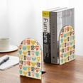 thumbnail image 5 of Naloa Vintage Cup 2 Pcs Bookend Large Capacity Office Book Ends for Home Office Library School Study Decoration, 5 of 8