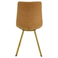 thumbnail image 4 of LeisureMod Markley Modern Leather Dining Chair With Gold Legs Set of 4, 4 of 8