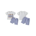thumbnail image 2 of Jaweiwi 2Pcs Baby Boy Easter Outfits  3 6 12 18 24 Months 2T 3T Summer Clothes Set Short Sleeve Bunny Embroidery T-Shirt + Shorts Set Toddler Clothes, 2 of 9