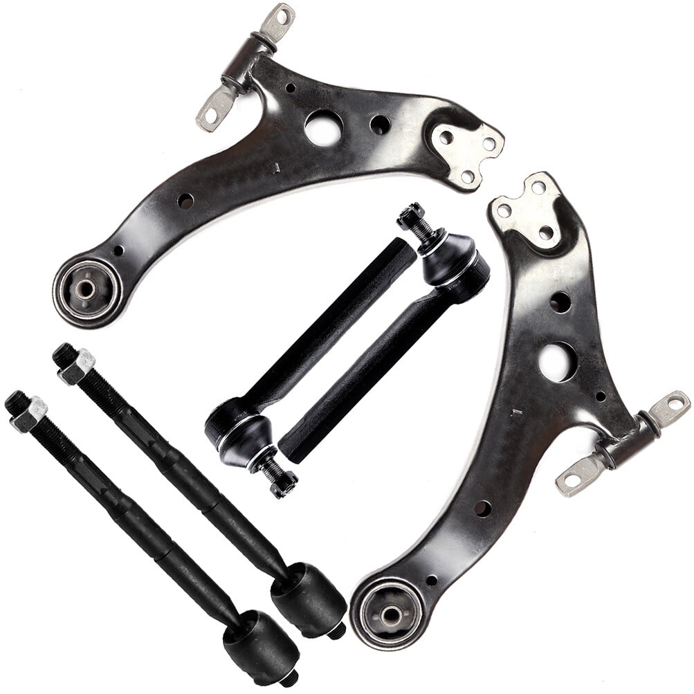 ECCPP Lower Control Arm Inner Tie Rod End Outer Tie Rod End fit for Lexus RX330 for Lexus RX350 for Toyota Highlander 6pcs