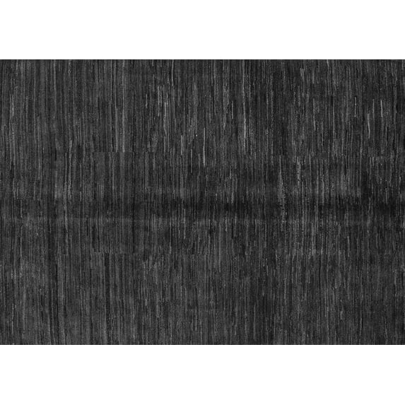Ahgly Company Indoor Rectangle Abstract Gray Modern Area Rugs, 6' x 9'