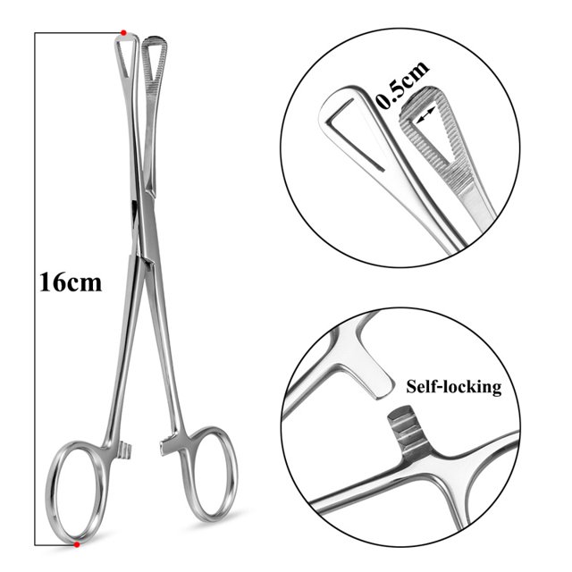 Herramienta de perforación corporal de acero quirúrgico, pinzas de abrazadera de tubo de aguja, alicates de bola de anillo abierto y cerrado, herramientas de perforación de tabique de labio y vientre