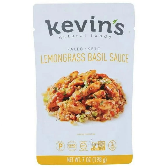 KEVINS NATURAL FOODS SAUCE LEMONGRASS BASIL 7 OZ - Pack of 12