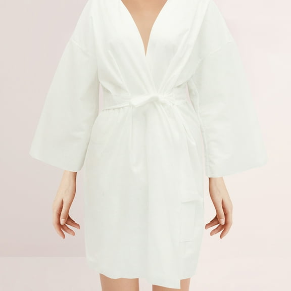 IFANLANDOR 6Pcs Bathrobe Spa Towel Wrap Lightweight Comfort For Women Men