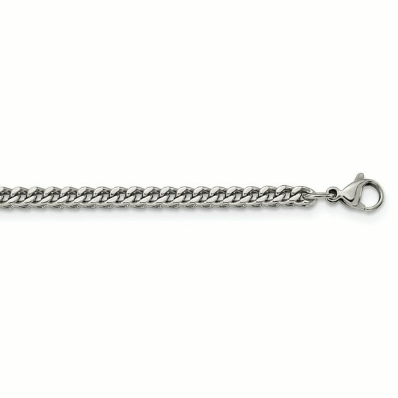 Primal Steel Stainless Steel Polished 4mm 18-inch Franco Chain