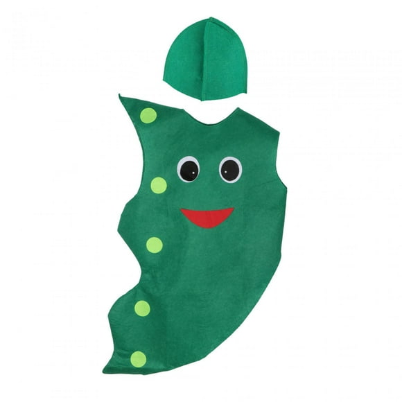 yingyy 2pcs/set Cosplay Fun Kids Vegetable Outfit With Novelty Easy Wear For Role Play Vegetable Costume Edamame