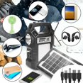 Portable Solar Power Generator Station with FM Radio, MP3 Player ...
