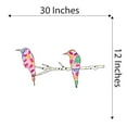 thumbnail image 4 of Outdoor Scenes Wall Decal Colourful Cute Birds Sitting on a Tree Branch Bedroom Wall Decal for Girls Tree Cute Themed Room Décor - Size: 30 In x 12 In, 4 of 5