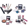 thumbnail image 6 of SHANY Carry All Trunk Makeup Train Case with Re-usable Aluminum Beauty Storage Organizer Case. Make up Set with Eye palettes, Blushes ,Face Powders, Manicure, Pedicure and Cosmetics Brushes. GIFT SET, 6 of 9
