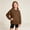 Brown, variant on Kids Sweatshirts Cotton Fall Pullover Thin Boys Girls Sweatshirts Age 3-15Y,100% Cotton Sweatshirts for Boys Girls,Long Sleeve Sweatshirts(Wine,12-13 Years)