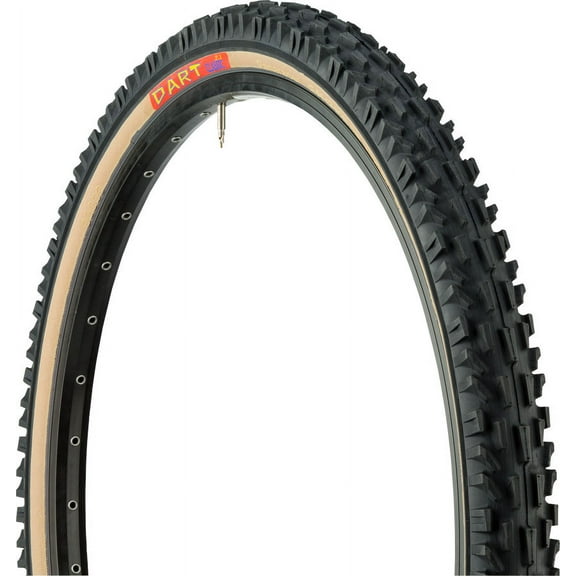 Panaracer Dart MTB 26 x 2.10 inch Tubed Folding Bead Tire, Front, Black/Amber