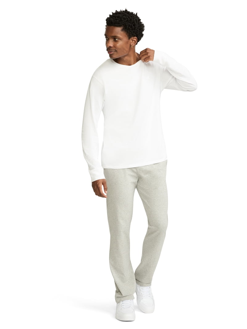 Champion Open Bottom Cotton Pants, Lightweight Jersey Knit